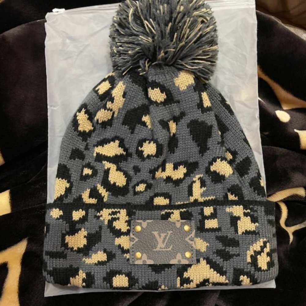 LV up cycled Winter hat